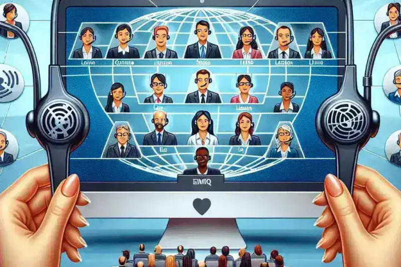 Dispositivos de traducción simultánea para conferencias virtuales