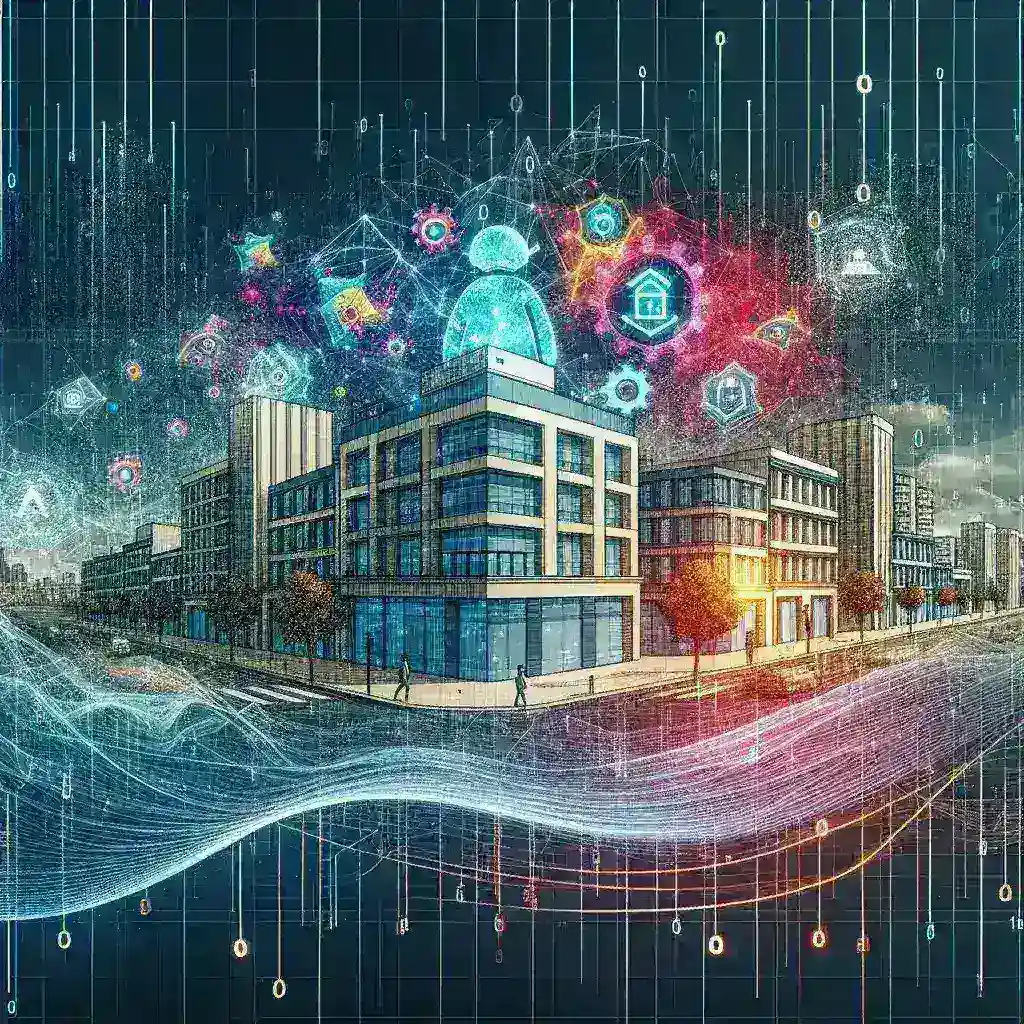 "Imagen de pequeñas y medianas empresas (pymes) españolas utilizando plataformas digitales de bajo costo con integración de inteligencia artificial para mejorar su eficiencia y competitividad en el mercado."