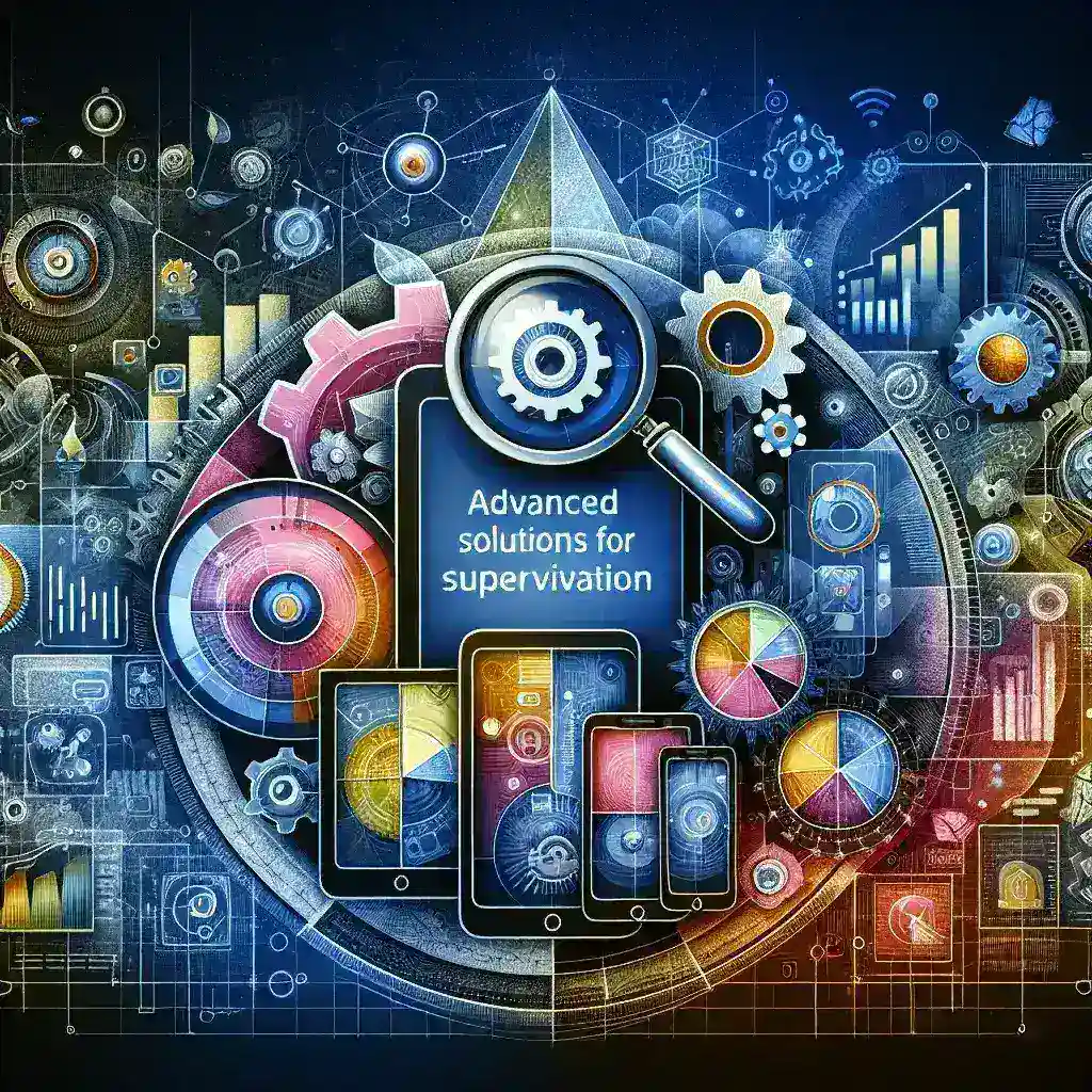 "Diagrama de flujo de soluciones avanzadas para la supervisión de aplicaciones móviles en 2024, destacando herramientas y técnicas clave para optimizar el rendimiento y la seguridad de las apps."